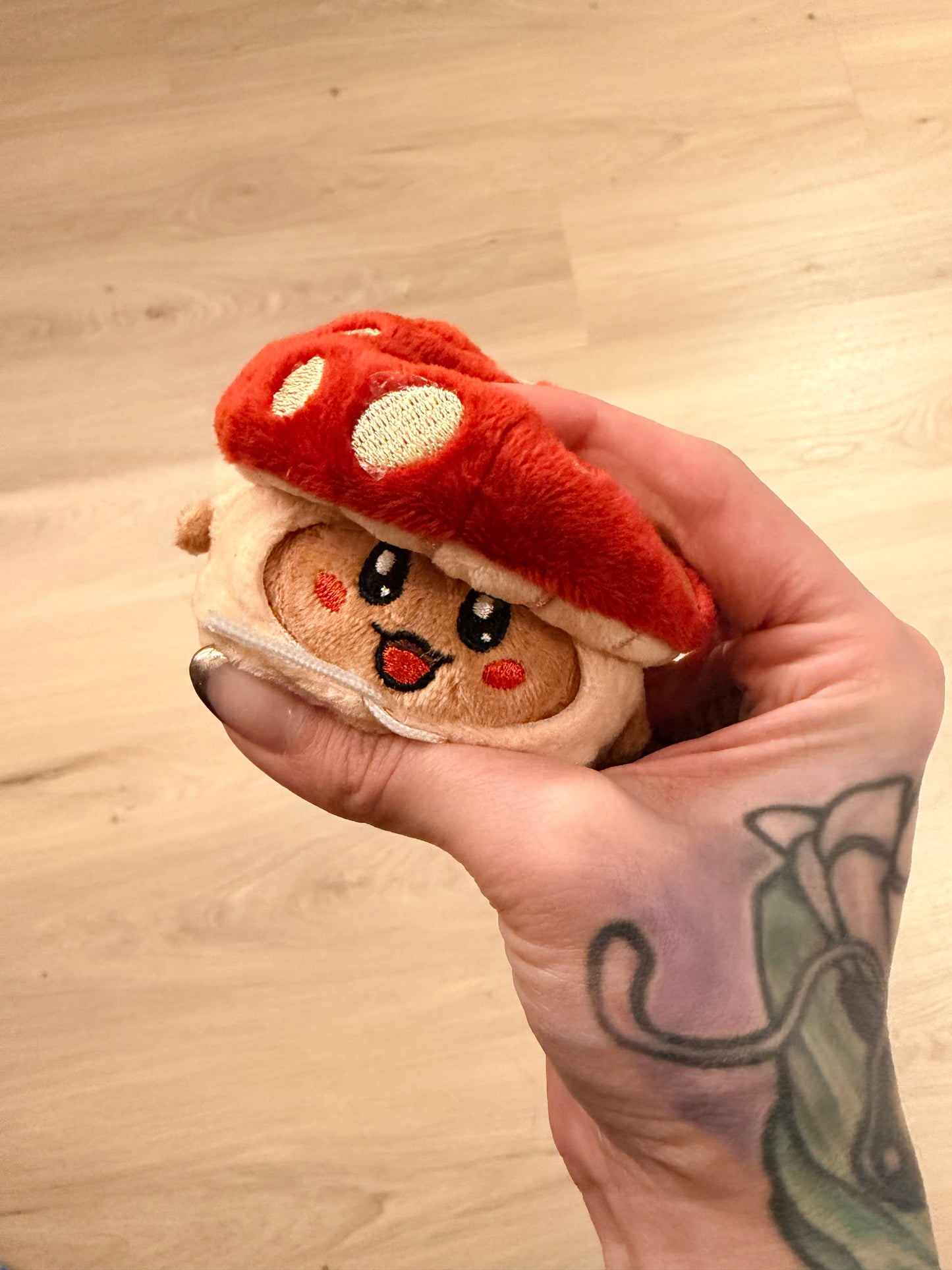 “Mushy” Emotional support plushie charm